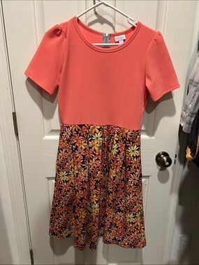 Coral Floral Dress